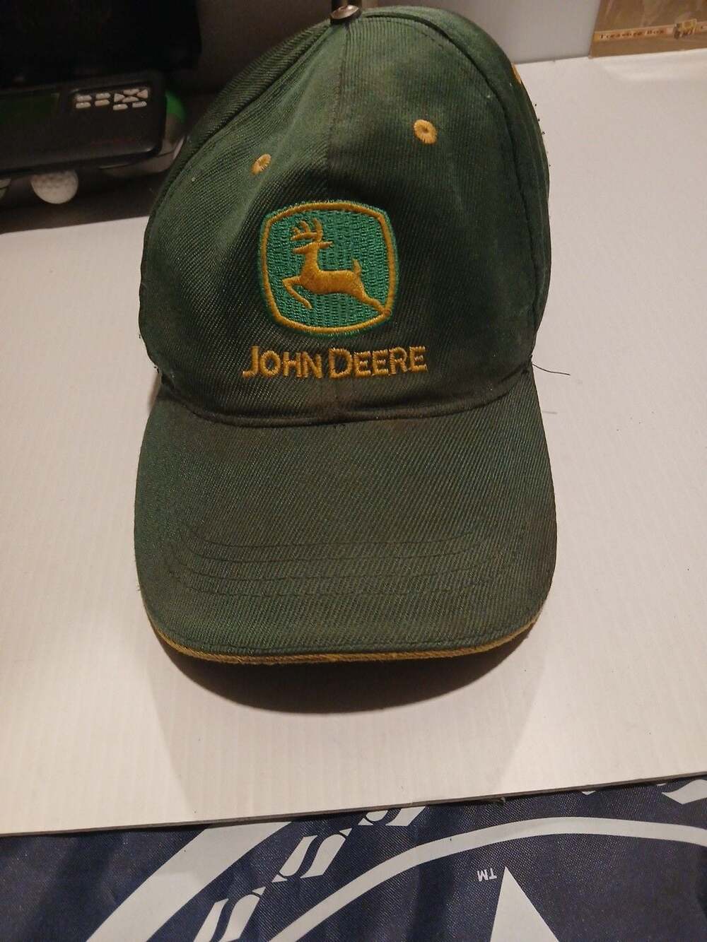 John Deere Baseball Cap Green Logo Embroidered Adjustable